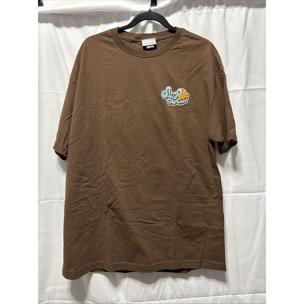 Urban Up Surf California Men's Size XL Brown T-shirt